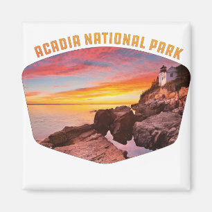 Íman Acadia National Park - costa e cobertura de farol