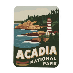 Íman Acadia National Park Lighthouse Viagem Art