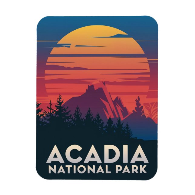 Íman Acadia National Park Maine Sunset (Vertical)