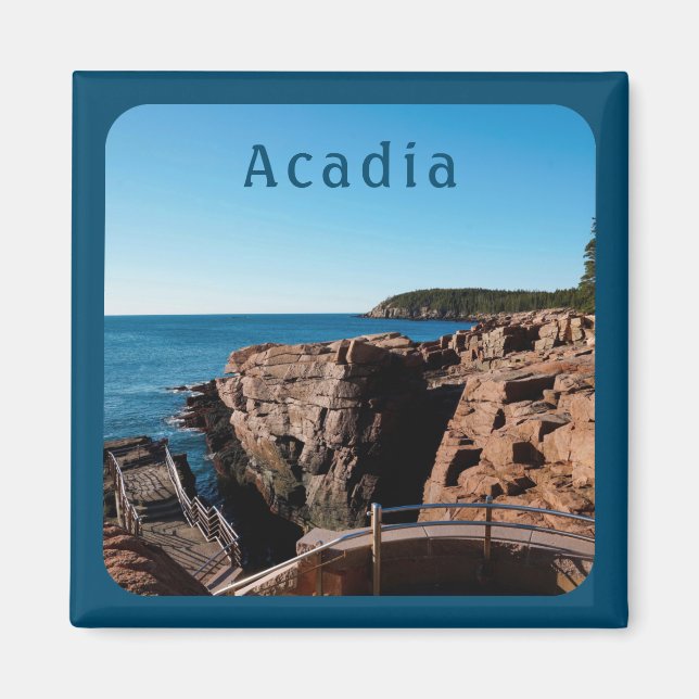 Íman Acadia National Park Thunder Hole Maine (Frente)
