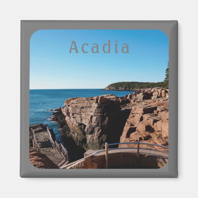 Íman Acadia National Park Thunder Hole MDI Maine (Frente)
