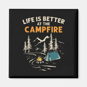 Íman Acampador Acampamento Acampamento Fogueira A Vida