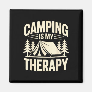 Íman Acampador engraçado o acampamento é minha terapia