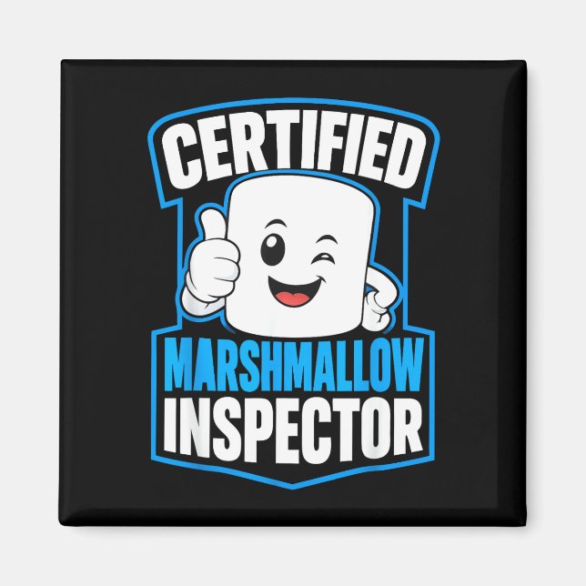 Íman acampamento de amantes de marshmallow s'mores  (Frente)