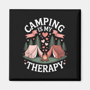 Íman Acampamento é terapia amante de acampamento ao ar