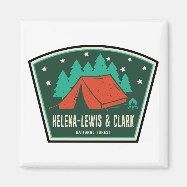 Íman Acampamento Florestal Nacional Helena-Lewis e Clar (Frente)
