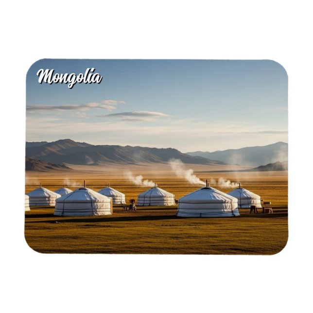 Íman Acampamento Ger Mongólia Yurt Viagem (Horizontal)