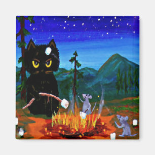 Íman Acampamento lunático engraçado Creationarts do