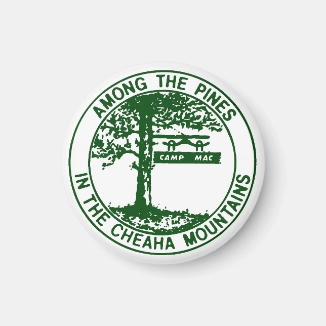 Íman Acampamento Mac Magnet (Logotipo Camp) (Frente)