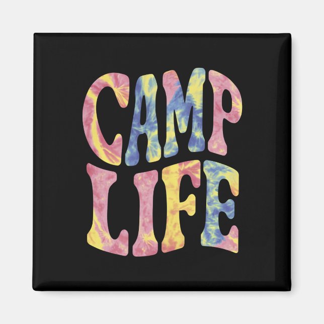 Íman Acampamento Meninas de Verão Vida de Acampamento T (Frente)