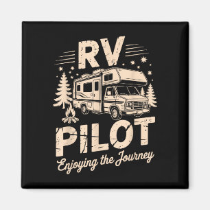 Íman Acampamento RV trailer piloto RV curtindo a viagem