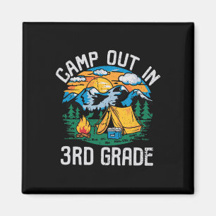 Íman Acampe na 3ª Série Camiseta Divertida de Acampamen