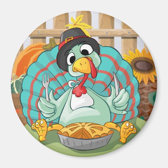 Íman Ação de Graças à Turquia (Frente)