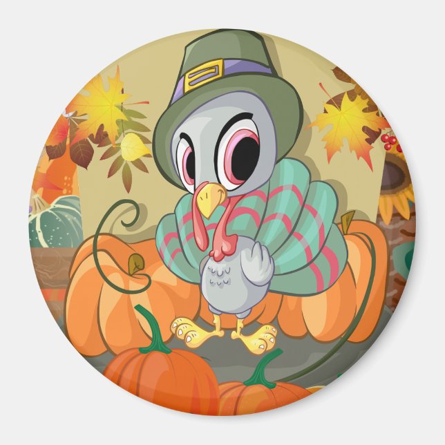 Íman Ação de Graças à Turquia (Frente)