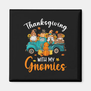 Íman Ação de Graças Com Os Meus Gnomos Gnomos Amigos Fe
