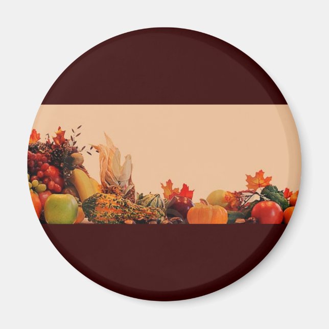 Íman Ação de Graças/Cornucopia (Frente)