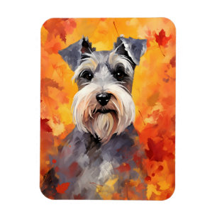 Íman Ação de Graças de Miniatura Schnauzer Autumn