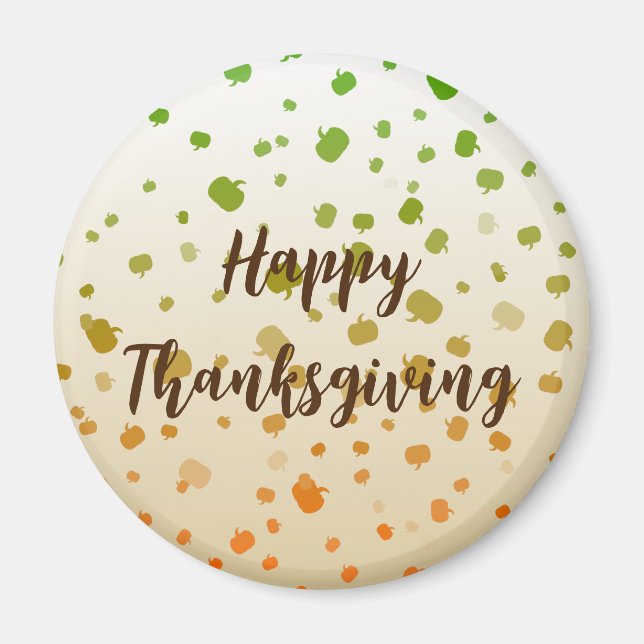 Íman Ação de Graças Pumpkins (Frente)