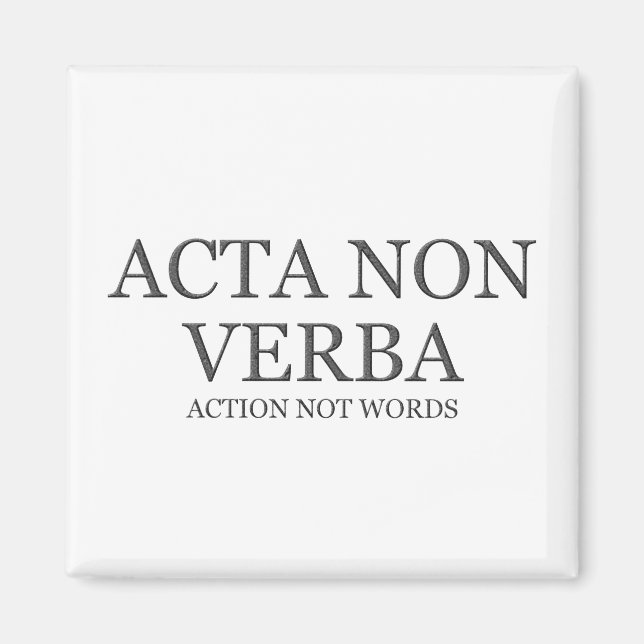 Íman Ação não palavras - escuro (Frente)