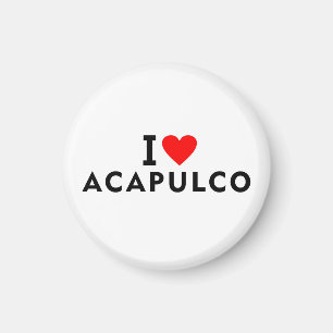 Íman Acapulco México cidade do amor coração gosta de vi