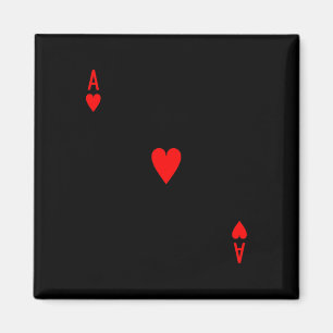 Íman Ace Of Heart Deck Of Cards Figurume De Halloween