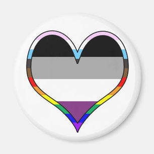 Íman Ace Pride Heart Magnet
