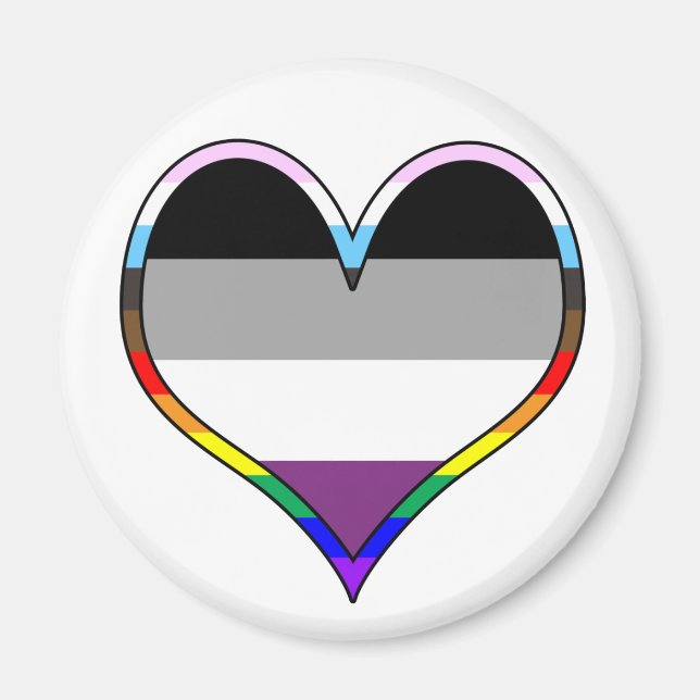 Íman Ace Pride Heart Magnet (Frente)