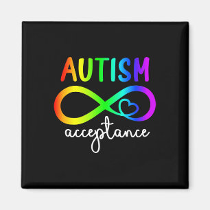 Íman Aceitação Infinito Autismo Cardíaco Mês de Consciê