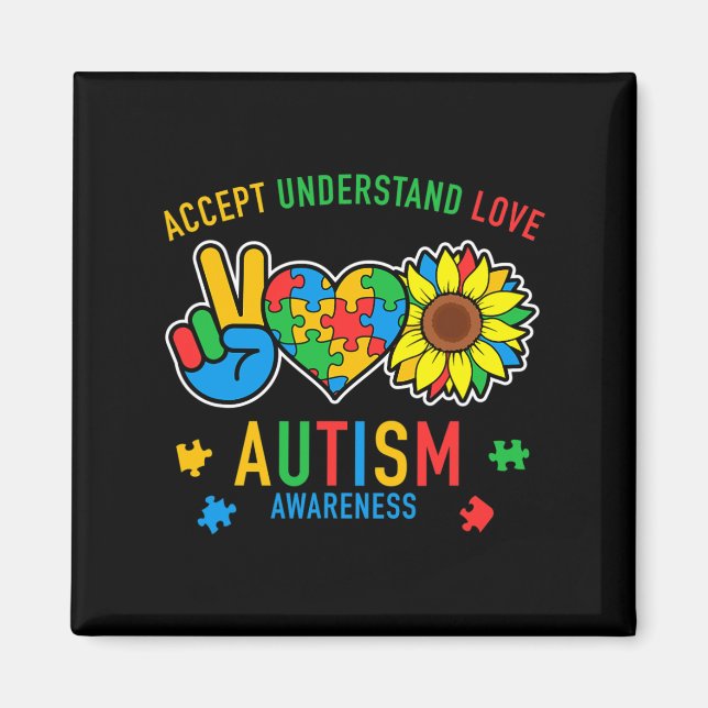Íman Aceitar Compreender Autismo Atenção Ao Amor (Frente)