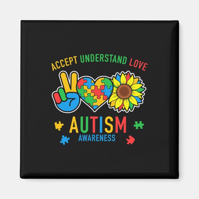 Íman Aceitar Compreender Autismo Atenção Ao Amor (Frente)
