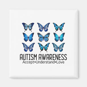 Íman Aceitar Compreender Autismo Atenção Borboleta