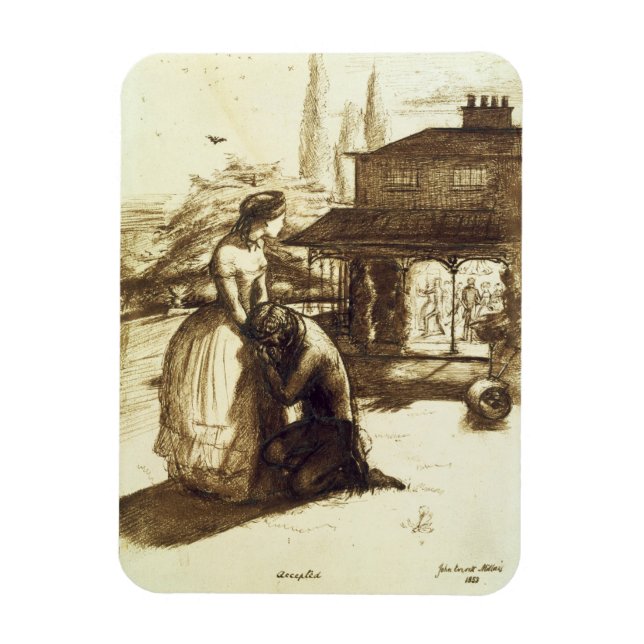 Íman Aceite, 1853 (tinta caneta e castanha no papel) (Vertical)