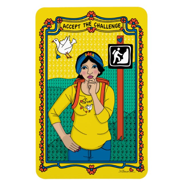 Íman Aceite o ímã do frigorífico Challenge_B_4x6 (Vertical)