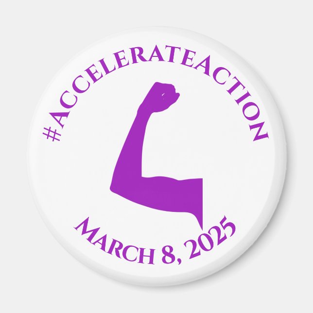 Íman Acelerar a Ação da Mulher no IWD 2025 (Frente)