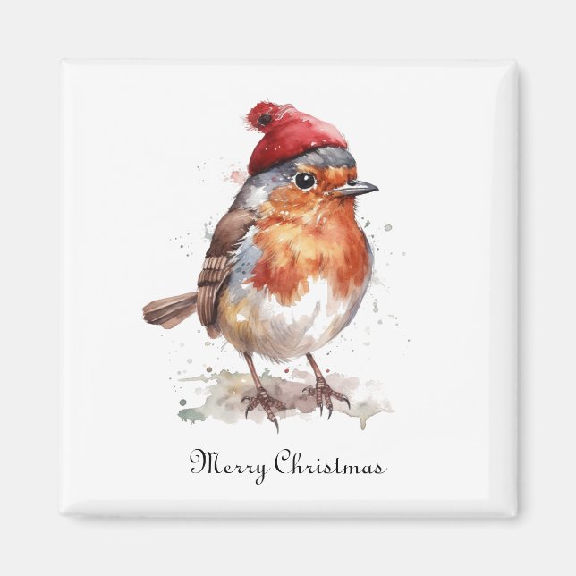 Íman Acento de Natal da Cozinha do Robin Festivo (Frente)