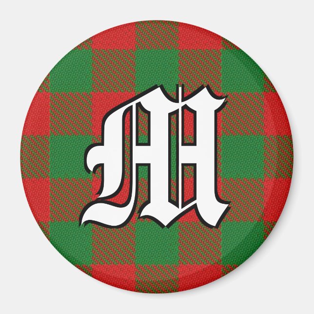 Íman Acentos Xadrez do Clan Moncreiffe Tartan (Frente)
