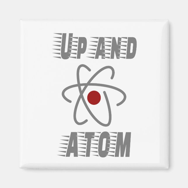 Íman Acima e ATOM, Ciência Humor Engraçado (Frente)