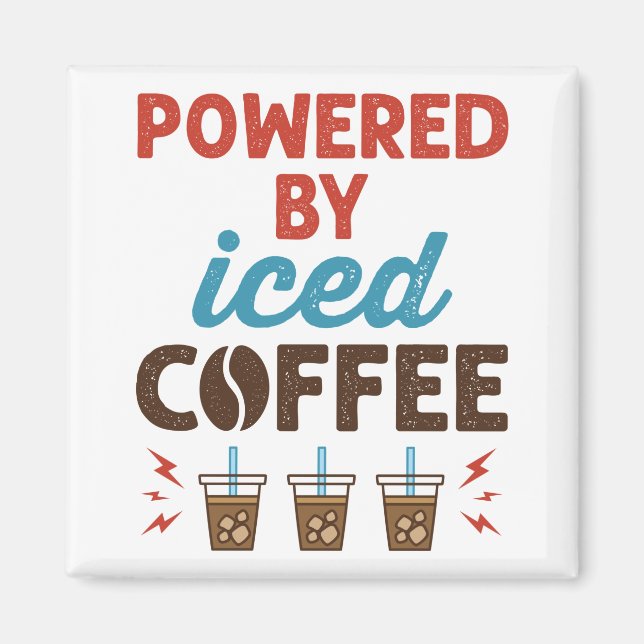 Íman Acionado pelo Viciado em Café Frio Brew (Frente)