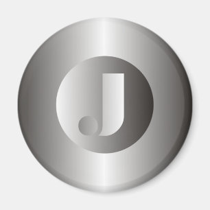Íman Aço lustrado "J "