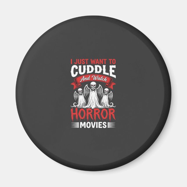 Íman Aconchegar e Assistir Filmes de Terror Esqueleto H (Frente)