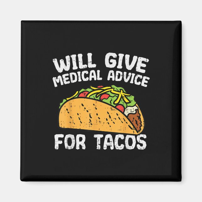Íman Aconselhamento Médico Para Tacos Cinco Mexicanos D (Frente)