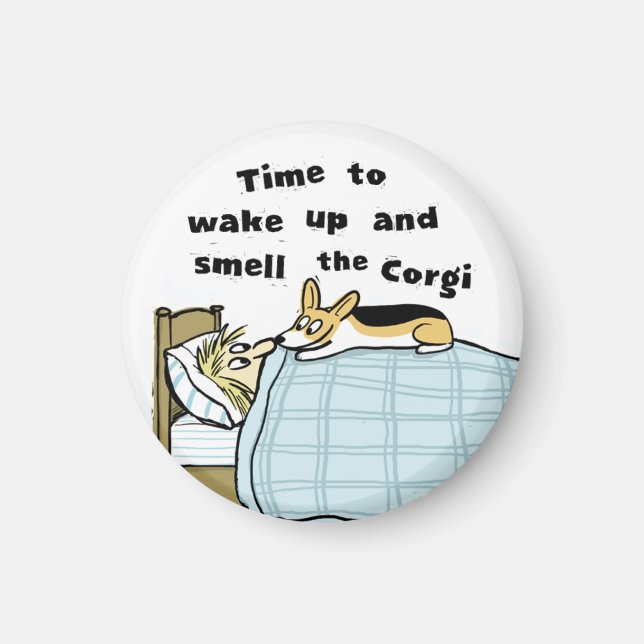 Íman Acorde e Cheire o Corgi (Frente)