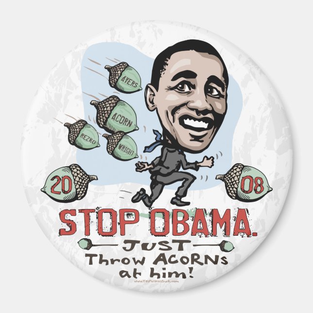 Íman ACORN Engraçado Anti-Obama Magnet (Frente)