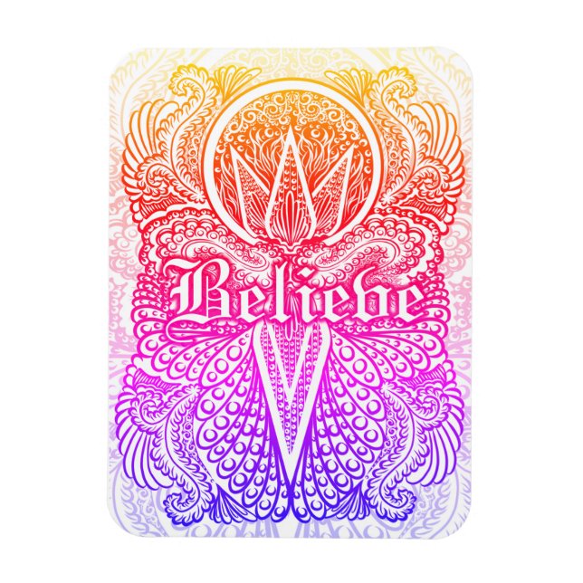 Íman Acredite - Citação Positiva (Vertical)