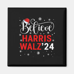 Íman Acredite em Harris Wheimer 24 Santa Hat Natal 2024
