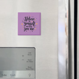 Íman Acredite em si mesmo Design de citação motivaciona
