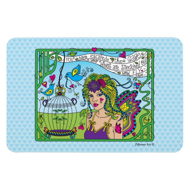 Íman Acredite em si mesmo_Magnet flexível 6" x 4" (Horizontal)