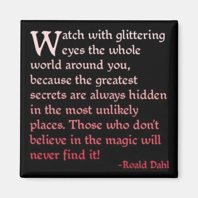 Íman Acredite na magia (Frente)