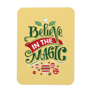 Íman Acredite na Tipografia de Natal Mágica