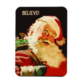 Íman Acredite! Presente de Natal Vintage Santa Claus